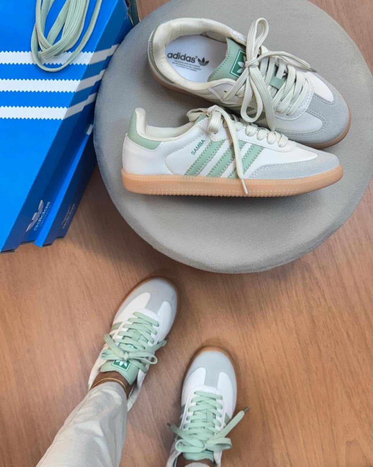 ADIDAS SAMBA verde menta