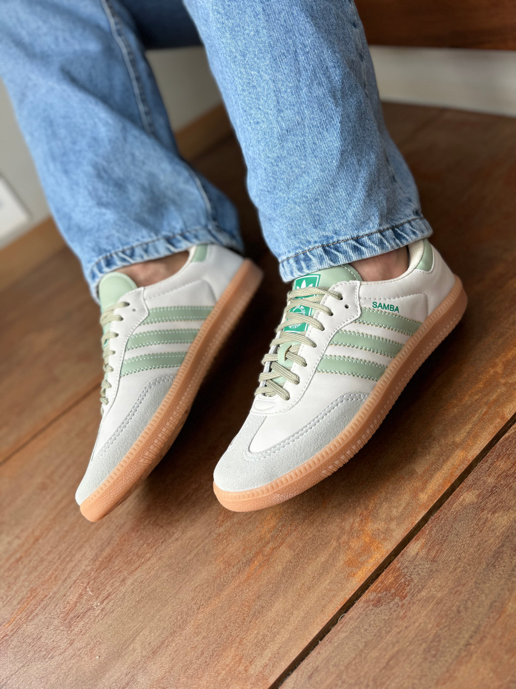 ADIDAS SAMBA verde menta