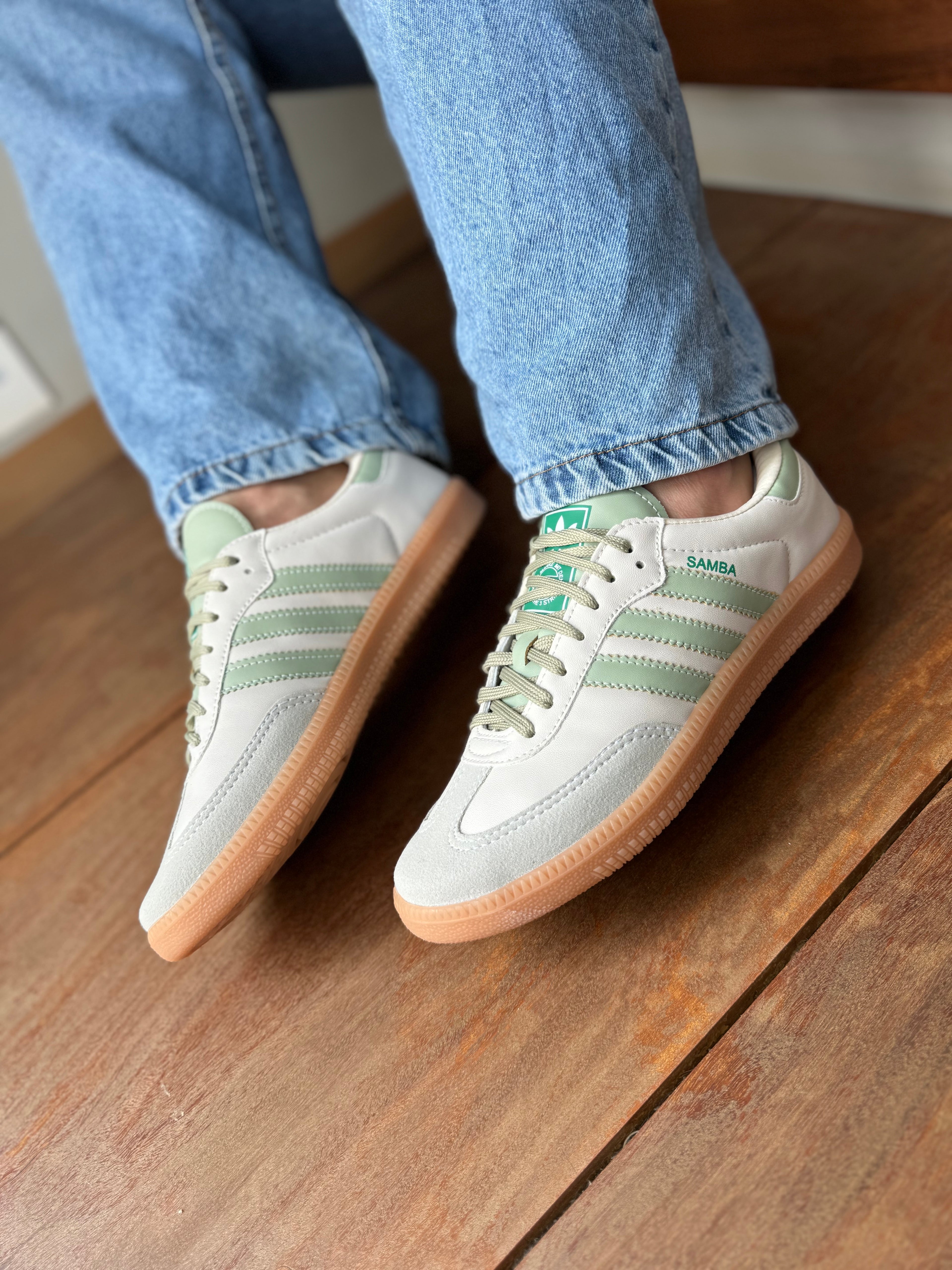 ADIDAS SAMBA verde menta